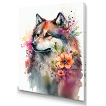Designart Cute Siberian Floral Art I Canvas Wall Art