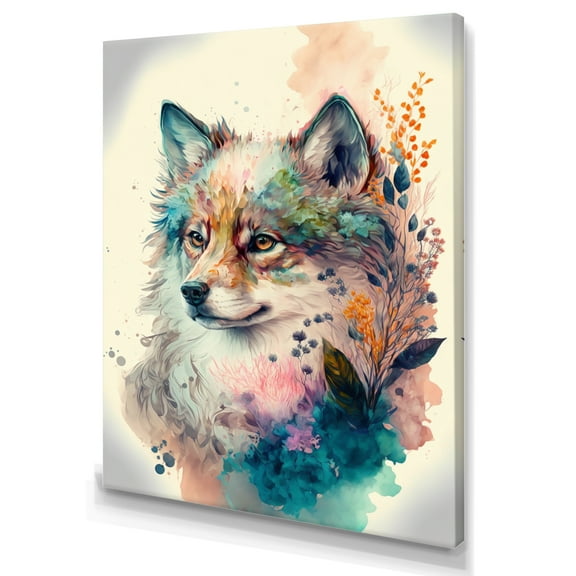 Designart Cute Siberian Floral Art II Canvas Wall Art