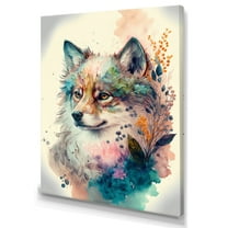 Designart Cute Siberian Floral Art II Canvas Wall Art