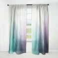thumbnail image 1 of Designart 'Cyan Pink and Blue Water In Ink Composition' Mid-Century Modern Curtain Panel, 1 of 5