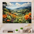 thumbnail image 1 of Designart "Da Lat s Floral Landscape in Vietnam s Hills" Vietnam Metal Wall Art, 1 of 1