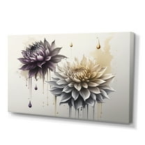 Designart Dahlia Flower III Canvas Wall Art
