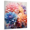 thumbnail image 1 of Designart "Dahlia Representation Colorfuled Acrylic I" Dahlia Metal Wall Art Prints, 1 of 1