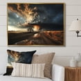 thumbnail image 1 of Designart "Dakota in the Storm" Landscapes Floater Framed Wall Decor, 1 of 7