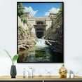 thumbnail image 1 of Designart "Dam Structural consistency Architectural" Cityscapes Floater Framed Wall Decor, 1 of 7
