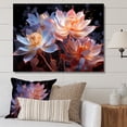 thumbnail image 1 of Designart "Dance Of Beautiful Rainy Lotus III" Lotus Wall Decor, 1 of 1