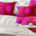 thumbnail image 1 of Designart Dance of Bright Spiral Pink Flower - Floral Throw Pillow - 12x20, 1 of 1
