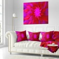 thumbnail image 1 of Designart Dance of Bright Spiral Pink Flower - Floral Throw Pillow - 18x18, 1 of 1