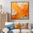 thumbnail image 1 of Designart "Dancing Tangerines I" Abstract Landscape Floater Framed Canvas Print, 1 of 7