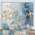 thumbnail image 1 of Designart "Dancing With Blue And Gold Bamboo" Bamboo Floater Framed Canvas Art Print, 1 of 5