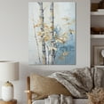 thumbnail image 1 of Designart "Dancing With Blue And Gold Bamboo I" Bamboo Canvas Prints, 1 of 7