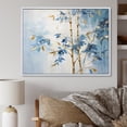 thumbnail image 1 of Designart "Dancing With Blue And Gold Bamboo II" Bamboo Floater Framed Wall Art Prints, 1 of 5