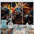 thumbnail image 1 of Designart "Dancing Zulus of Africa III" African Metal Wall Décor Set, 1 of 5