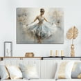 thumbnail image 1 of Designart "Dancing in Blue Ballet II" Entertainment Canvas Art Print, 1 of 5