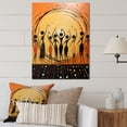 thumbnail image 1 of Designart "Dancing to African Rhythms II" African American Metal Wall Decor, 1 of 5