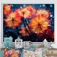 thumbnail image 1 of Designart "Dandelion Coral Dance in the Morning" Floral Floater Framed Wall Decor, 1 of 7