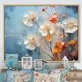 thumbnail image 1 of Designart "Dandelion pasture Melody" Floral Floater Framed Wall Art Living Room, 1 of 7