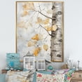 thumbnail image 1 of Designart "Dappled Grey And Gold Sycamores" Tree Sycamore Floater Framed Wall Decor, 1 of 5