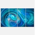 thumbnail image 1 of Designart 'Dark Blue Fractal Abstract Texture ' Abstract Canvas Wall Art, 1 of 3