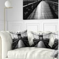 thumbnail image 1 of Designart Dark Brooklyn Bridge - Cityscape Photo Throw Pillow - 18x18, 1 of 5