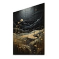 thumbnail image 1 of Designart "Dark Drama in Green Storm II" Landscape & Nature Print on Natural Pine Wood, 1 of 5