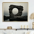 thumbnail image 1 of Designart "Dark Geode Landscape" Stone Geode Floater Framed Canvas Prints, 1 of 5