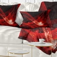 thumbnail image 1 of Designart Dark Red Vector Illustration - Abstract Throw Pillow - 12x20, 1 of 5