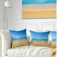 thumbnail image 1 of Designart Dark View of Tropical Beach - Seashore Photo Throw Pillow - 18x18, 1 of 5