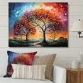 thumbnail image 1 of Designart "Dawn Graffiti On Oak II" Tree Oak Canvas Prints, 1 of 7