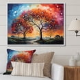 thumbnail image 1 of Designart "Dawn Graffiti On Oak II" Tree Oak Floater Framed Canvas Prints, 1 of 5