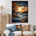 thumbnail image 1 of Designart "Dawn'S Light In The Storm IV" Storms Floater Framed Wall Decor, 1 of 1