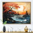 thumbnail image 1 of Designart "Dawn'S Light In The Storm" Storms Floater Framed Canvas Art Print, 1 of 1