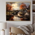 thumbnail image 1 of Designart "Daybreak Over Bridges I" Bridges Floater Framed Wall Art Prints, 1 of 5