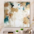 thumbnail image 1 of Designart "Daydreams with a Touch of Gold II" Minimalism Metal Art Living Room, 1 of 5