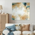 thumbnail image 1 of Designart "Daydreams with a Touch of Gold IX" Minimalism Metal Wall Art Prints, 1 of 5