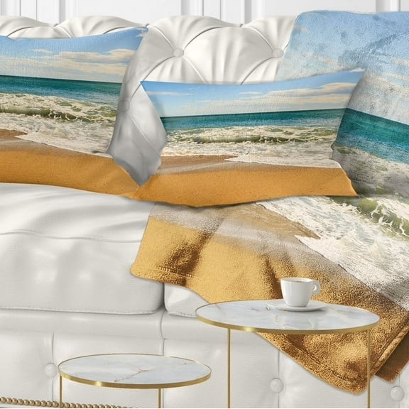 Designart Daylight Relaxation - Landscape Photography Throw Pillow - 12x20