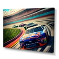 thumbnail image 1 of Designart Daytona Stock Car Racing Last Lap II Canvas Wall Art, 1 of 5