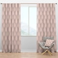 thumbnail image 1 of Designart 'Decorative Elements With Retro Ornament' Mid-Century Modern Blackout Curtain Panel, 1 of 4