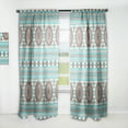 thumbnail image 1 of Designart 'Decorative Vintage Pattern' Bohemian & Eclectic Curtain Panel, 1 of 5