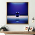 thumbnail image 1 of Designart "Deep Blue Bowling Collision" Bowling Floater Framed Canvas Art Print, 1 of 5