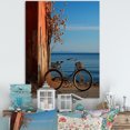 thumbnail image 1 of Designart "Deep Blue Explorer Bike" Bicycle Wall Decor, 1 of 7