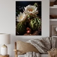 thumbnail image 1 of Designart "Deep Purple Cactus Field" Cactus Canvas Wall Art, 1 of 7