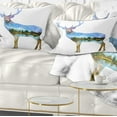 thumbnail image 1 of Designart Deer Double Exposure Illustration - Animal Throw Pillow - 12x20, 1 of 5