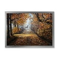 thumbnail image 1 of Designart 'Deer In The Autumn Park' Lake House Framed Art Print, 1 of 4