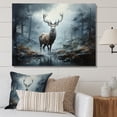 thumbnail image 1 of Designart "Deer Mist I" Animals Canvas Print, 1 of 5