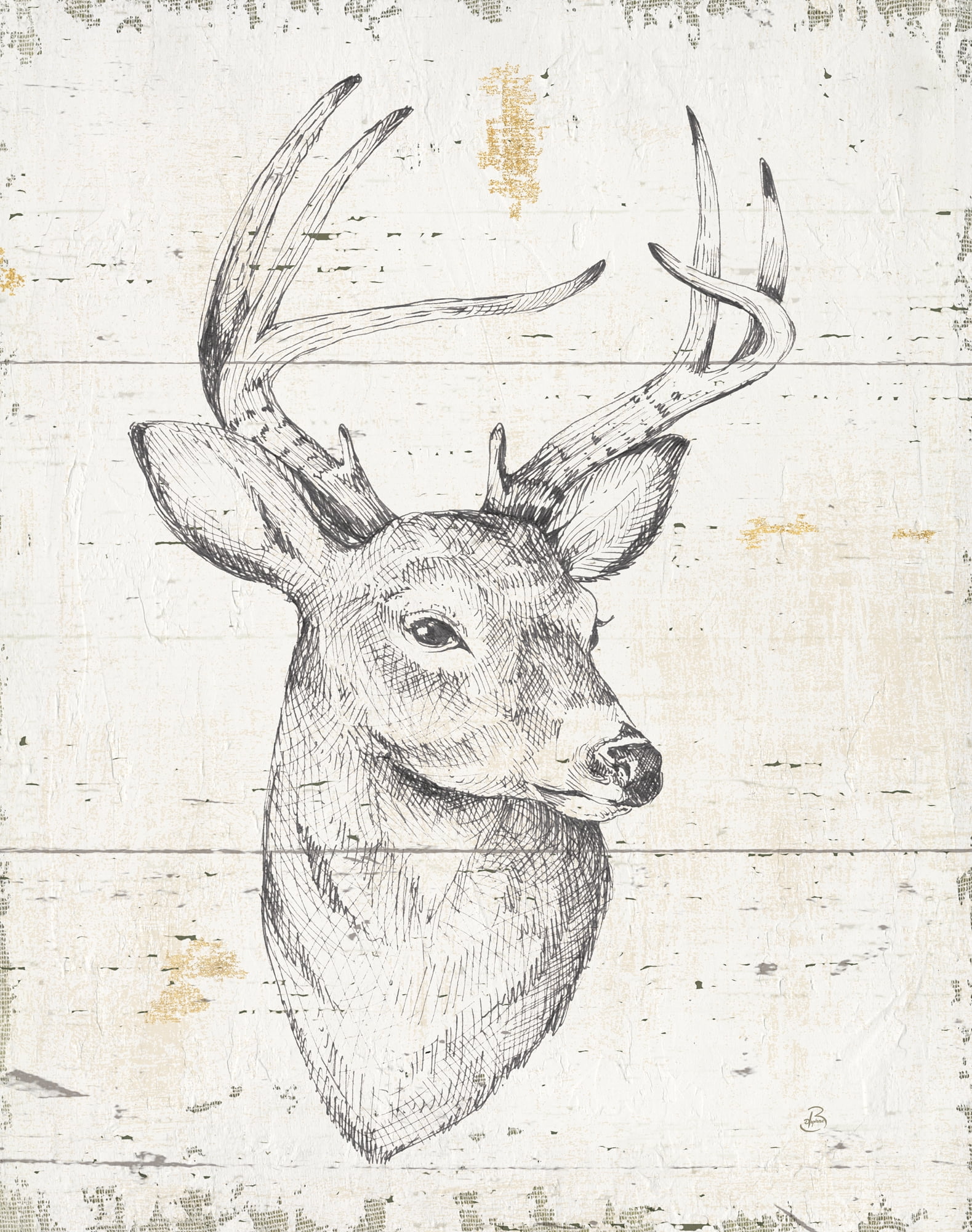 Designart ' Deer Wild and Beautiful II ' Wildlife Animal Framed Canvas