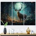 thumbnail image 1 of Designart "Deer captivate Forest II" Animals Metal Wall Decor Set, 1 of 5