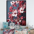 thumbnail image 1 of Designart "Delicate Beauty Of Pink Dogwood Blooms I" Dogwood Floater Framed Wall Art Prints, 1 of 5