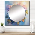 thumbnail image 1 of Designart "Delicate Bouquet Of Hydrangeas In Soft Pastels" Hydrangea Square Mirror For Wall Decor - Large Pink Square Printed Wall Mirror Art - Wall Mounted Square Large Mirror, 1 of 5