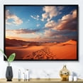 thumbnail image 1 of Designart "Delicate Drips Sapphire Seahorse wall art II" Landscapes Floater Framed Canvas Print, 1 of 7